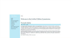 Desktop Screenshot of corbinutilities.com