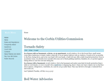 Tablet Screenshot of corbinutilities.com